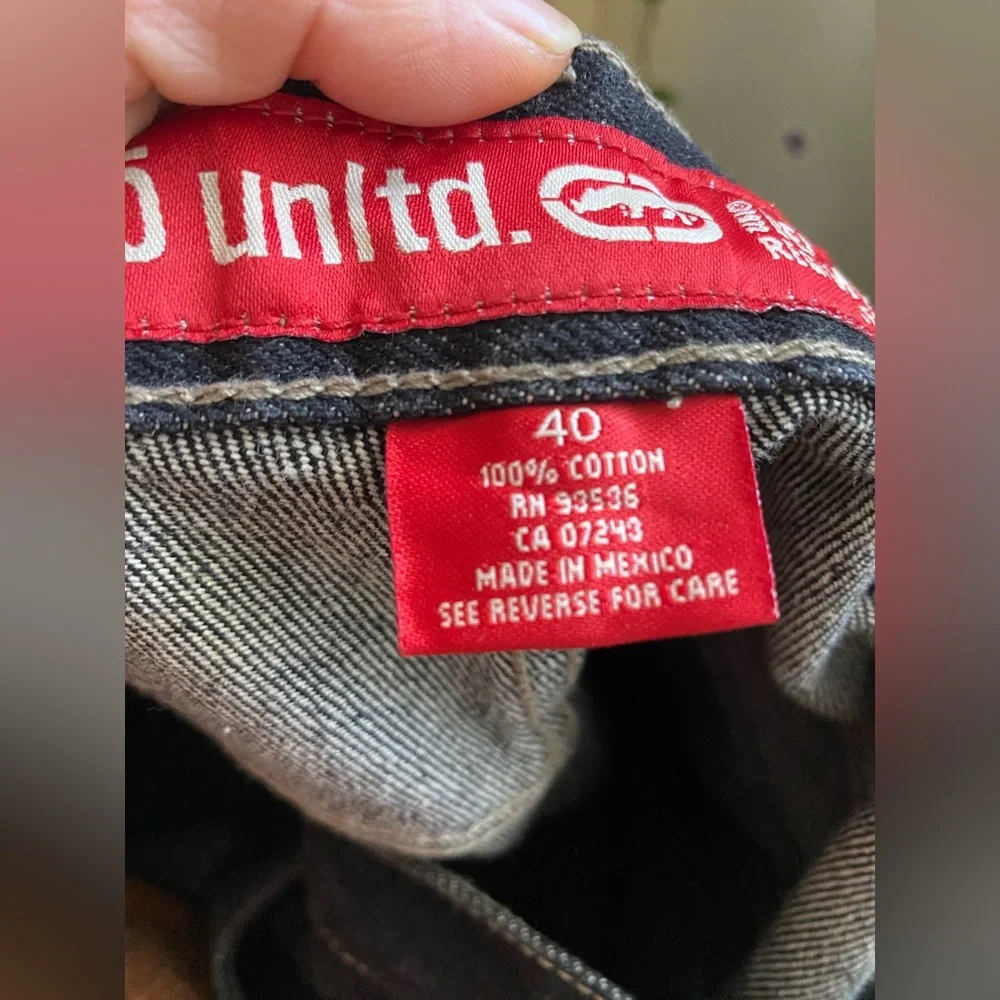 Y2K ECKO‎ unlimited Men's Black Jeans size 40